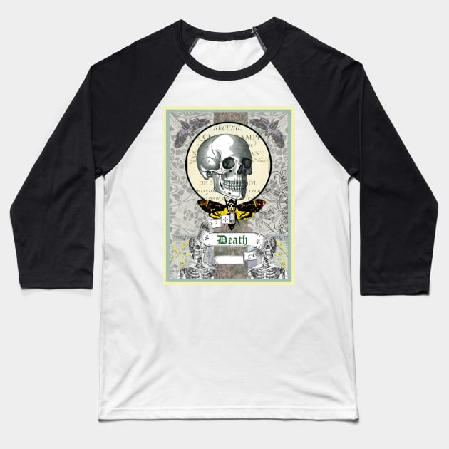 Tarot Card, Death card Baseball T-Shirt by White B Gifts